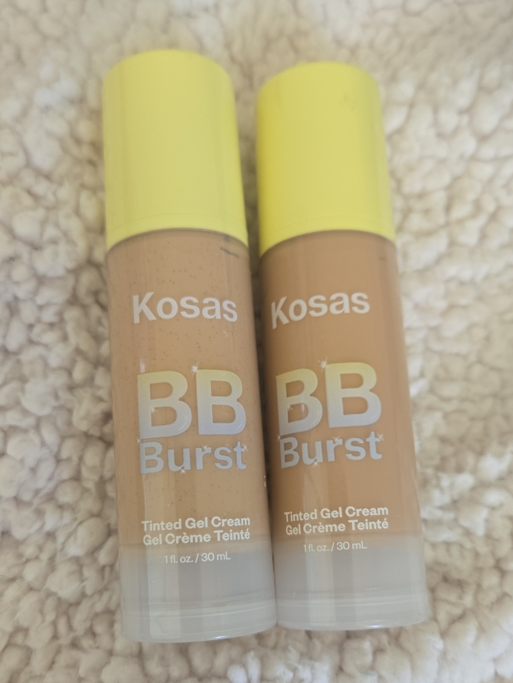 Kosas BB Burst Tinted Gel Cream Duo with Yellow Caps - Light & Medium